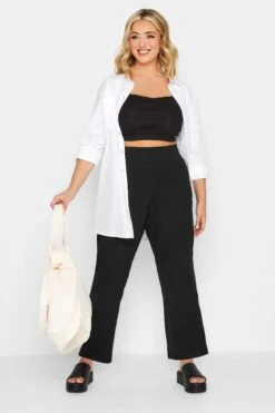 YOURS PETITE Curve Black Slim Leg Yoga Pants