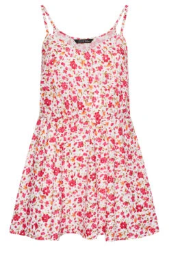 LIMITED COLLECTION Curve White Floral Cami Top -Luna Looks Zone 2a37360d b3fa 4a 215651 X