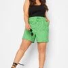 LIMITED COLLECTION Curve Green Broderie Anglaise Shorts