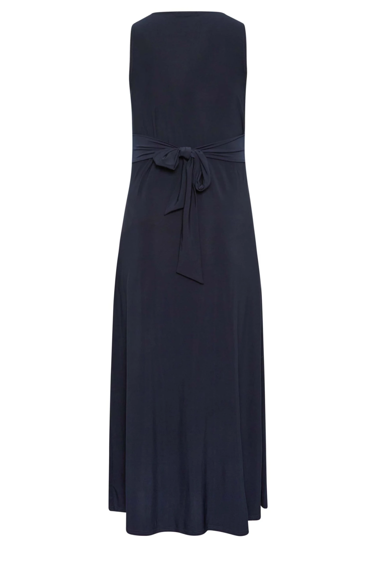 YOURS LONDON Curve Navy Blue Knot Front Maxi Dress 6 YOURS LONDON Curve Navy Blue Knot Front Maxi Dress - Image 6