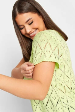 YOURS Curve 2 PACK Black Broderie Swing T-Shirts -Luna Looks Zone 2c8f56d1 87eb 42 321029 D