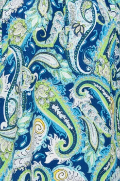 YOURS Curve Blue Paisley Print Blouse -Luna Looks Zone 2d708550 38ec 48 301186 Z