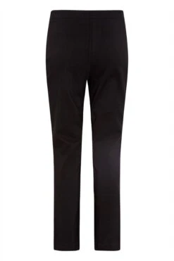 YOURS PETITE Curve Black Stretch Bengaline Bootcut Trousers