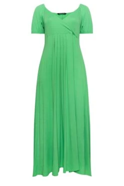 LIMITED COLLECTION Curve Green Wrap Maxi Dress -Luna Looks Zone 300e136f 2e57 4c 215815 X