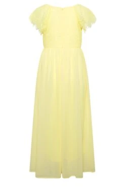YOURS LONDON Curve Yellow Lace Detail Wrap Maxi Dress -Luna Looks Zone 3090f2b5 d35e 4c 161894 Y