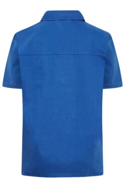 YOURS Curve Cobalt Blue Denim Shirt 11 YOURS Curve Cobalt Blue Denim Shirt -Luna Looks Zone 30c6d76b 5848 45 120751 Y