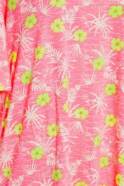 YOURS Curve Pink Floral Strappy Cold Shoulder Top -Luna Looks Zone 33892da5 3b51 4e 300807 Z