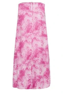 YOURS Curve Dark Pink Tie Dye Print Swing Dress 11 YOURS Curve Dark Pink Tie Dye Print Swing Dress -Luna Looks Zone 33df9ca9 f487 49 137448 Y