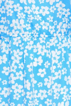 YOURS Curve Blue Floral Peplum Top -Luna Looks Zone 353154c8 a26c 48 131766 Z