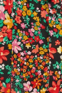 LIMITED COLLECTION Curve Black Floral Strappy Wrap Dress -Luna Looks Zone 35487c2a 8ea7 46 215498 Z