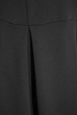 YOURS LONDON Curve Black High Low Pleated Midi Dress -Luna Looks Zone 35a9292a 7b5c 48 161363 S