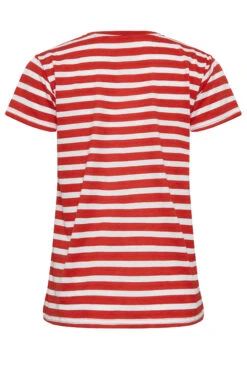 YOURS PETITE Curve 2 PACK Red & White Stripe T-Shirts -Luna Looks Zone 364673f3 7ac7 4a 174693 Y