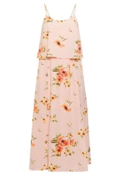 YOURS LONDON Curve Light Pink Floral Overlay Maxi Dress -Luna Looks Zone 3750824f 1712 4e 161943 X