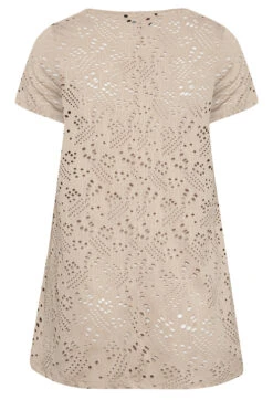 YOURS Curve 2 PACK Khaki Green Broderie Swing Tops -Luna Looks Zone 3820f9e3 827f 48 321028 Y