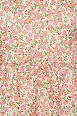 YOURS PETITE Curve Pink Ditsy Floral Peplum Top -Luna Looks Zone 38d06eca ad06 48 174526 Z