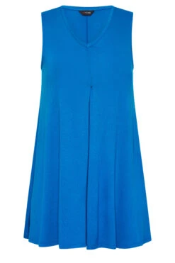 YOURS Curve Cobalt Blue Swing Vest Top -Luna Looks Zone 3ac9979e e515 47 320786 X