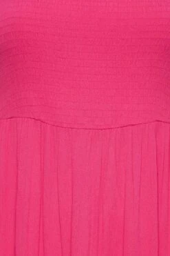 YOURS Curve Hot Pink Shirred Strappy Sundress -Luna Looks Zone 3b03507e 19e9 46 137430 Z