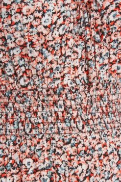 Curve White & Orange Ditsy Print Bardot Maxi Dress -Luna Looks Zone 3b4efc17 0ec1 45 137134 Z