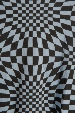 LIMITED COLLECTION Curve Blue Checkerboard Print Strap Detail Cami Top -Luna Looks Zone 3c9574af 9c49 4d 214643 Z