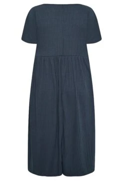 LIMITED COLLECTION Curve Blue Ribbed Square Neck Midi Dress 11 LIMITED COLLECTION Curve Blue Ribbed Square Neck Midi Dress -Luna Looks Zone 3d03c236 75f9 4b 215630 Y