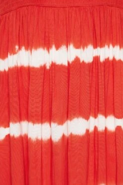 YOURS Curve Red Tie Dye Bardot Maxi Dress -Luna Looks Zone 3d429718 5e9b 48 137344 Z