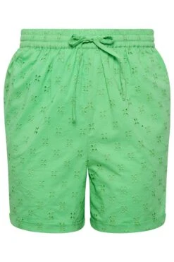 LIMITED COLLECTION Curve Green Broderie Anglaise Shorts 10 LIMITED COLLECTION Curve Green Broderie Anglaise Shorts -Luna Looks Zone 3ee592ae 98b6 4b 215529 X