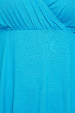 LIMITED COLLECTION Curve Blue Layered Sleeve Wrap Top -Luna Looks Zone 46135367 1f71 40 215786 Z