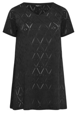 YOURS 2 PACK Curve Black & White Broderie Anglaise Swing Tops -Luna Looks Zone 49c136d4 483c 40 321084 X1