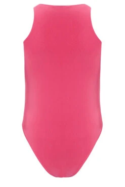 LIMITED COLLECTION Curve Pink Racer Bodysuit -Luna Looks Zone 4a417bde 3483 4a 215691 YR