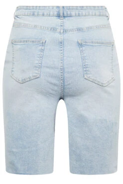 YOURS Curve Light Blue Ripped Dad Shorts -Luna Looks Zone 4da6f90b 985d 4b 144730 Y