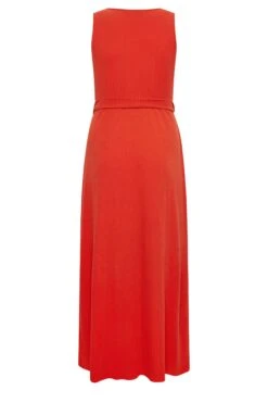YOURS Curve Red Button Through Sleeveless Maxi Dress -Luna Looks Zone 4e844a65 d96a 4d 137556 Y