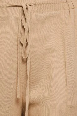 YOURS Curve Beige Brown Wide Leg Linen Look Trousers -Luna Looks Zone 4fde57ae f347 4e 143314 Z
