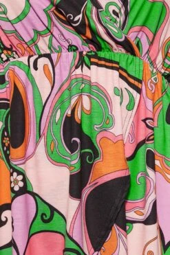 LIMITED COLLECTION Curve Pink Abstract Print Wrap Top -Luna Looks Zone 4ffbac54 8f98 4e 215394 Z