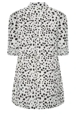 YOURS Curve White Dalmatian Print Utility Tunic Shirt 11 YOURS Curve White Dalmatian Print Utility Tunic Shirt -Luna Looks Zone 516a8629 6894 46 131937 Y