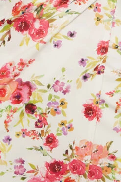 YOURS PETITE Curve White Floral Wrap Midi Dress -Luna Looks Zone 540d436f b764 43 174482 Z