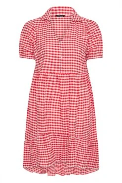 LIMITED COLLECTION Curve Red Gingham Dipped Hem Smock Dress 10 LIMITED COLLECTION Curve Red Gingham Dipped Hem Smock Dress -Luna Looks Zone 548c0f75 5258 4a 214400 X
