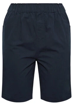 YOURS Curve Navy Blue Cool Cotton Shorts 8 YOURS Curve Navy Blue Cool Cotton Shorts -Luna Looks Zone 54945c3e f662 4a 144785 X