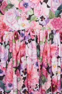 YOURS PETITE Curve Black Floral Border Bardot Dress -Luna Looks Zone 54a58f28 06c1 45 174573 Z