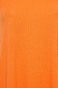 LIMITED COLLECTION Curve Orange Ribbed Racer Cami Vest Top 9 LIMITED COLLECTION Curve Orange Ribbed Racer Cami Vest Top -Luna Looks Zone 54e183ce 571b 4b 215688 Z