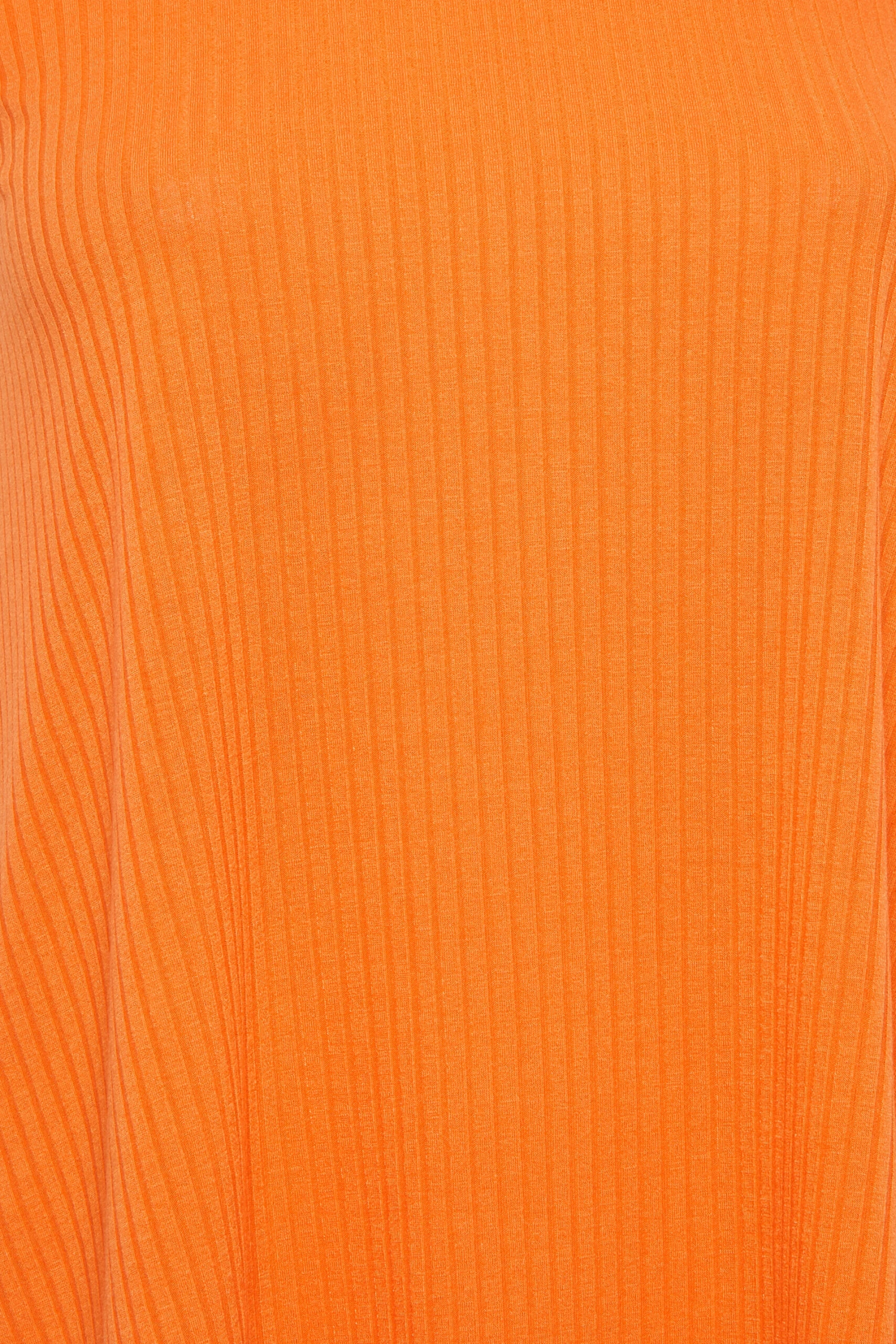 LIMITED COLLECTION Curve Orange Ribbed Racer Cami Vest Top 4 LIMITED COLLECTION Curve Orange Ribbed Racer Cami Vest Top - Image 4