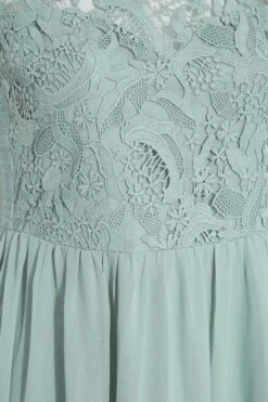 YOURS LONDON Curve Ice Blue Lace Front Chiffon Maxi Dress -Luna Looks Zone 559e1c8d b3b7 42 161506 Z