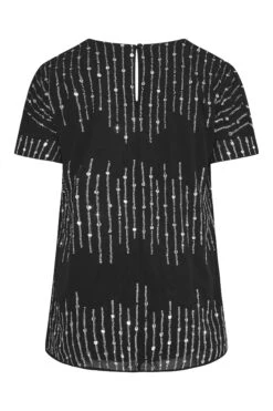 LUXE Curve Black Sequin Hand Embellished Top 10 LUXE Curve Black Sequin Hand Embellished Top -Luna Looks Zone 564b34e7 a7fb 40 157939 BK