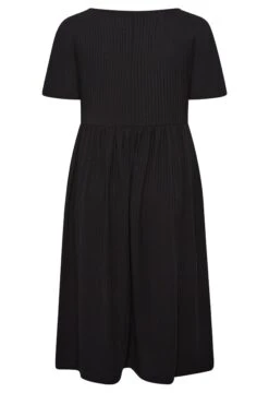 LIMITED COLLECTION Curve Black Ribbed Square Neck Midi Dress -Luna Looks Zone 5726b7e6 4018 4c 215601 Y