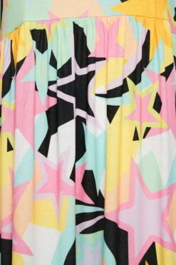 LIMITED COLLECTION Curve Black & Pink Star Print Midaxi Smock Dress -Luna Looks Zone 5794e9f5 55e3 44 215705 Z