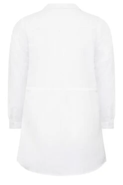 YOURS Curve White Utility Tunic Linen Look Shirt 11 YOURS Curve White Utility Tunic Linen Look Shirt -Luna Looks Zone 57b67fb7 9001 47 131748 Y