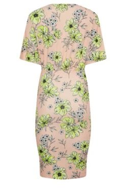 YOURS PETITE Curve Blush Pink Floral Print Wrap Dress -Luna Looks Zone 58ccd68b 9539 4a 174486 Y