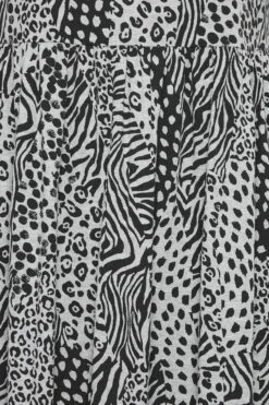 YOURS Curve Grey Mixed Animal Print Midi Smock Dress -Luna Looks Zone 59048f52 dcaf 46 137562 Z