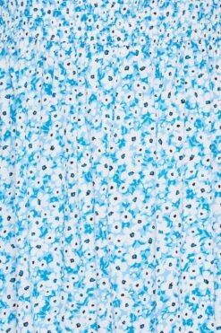 YOURS Curve Blue Ditsy Floral Bardot Midi Dress -Luna Looks Zone 5960179e 82ad 44 137331 Z