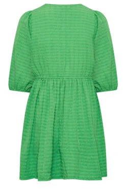 YOURS Curve Green Textured Wrap Top -Luna Looks Zone 59ec1b1c 48e9 4e 131737 Y