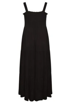 YOURS Curve Black Shirred Strappy Sundress -Luna Looks Zone 5a1a2531 c25c 4e 137351 Y